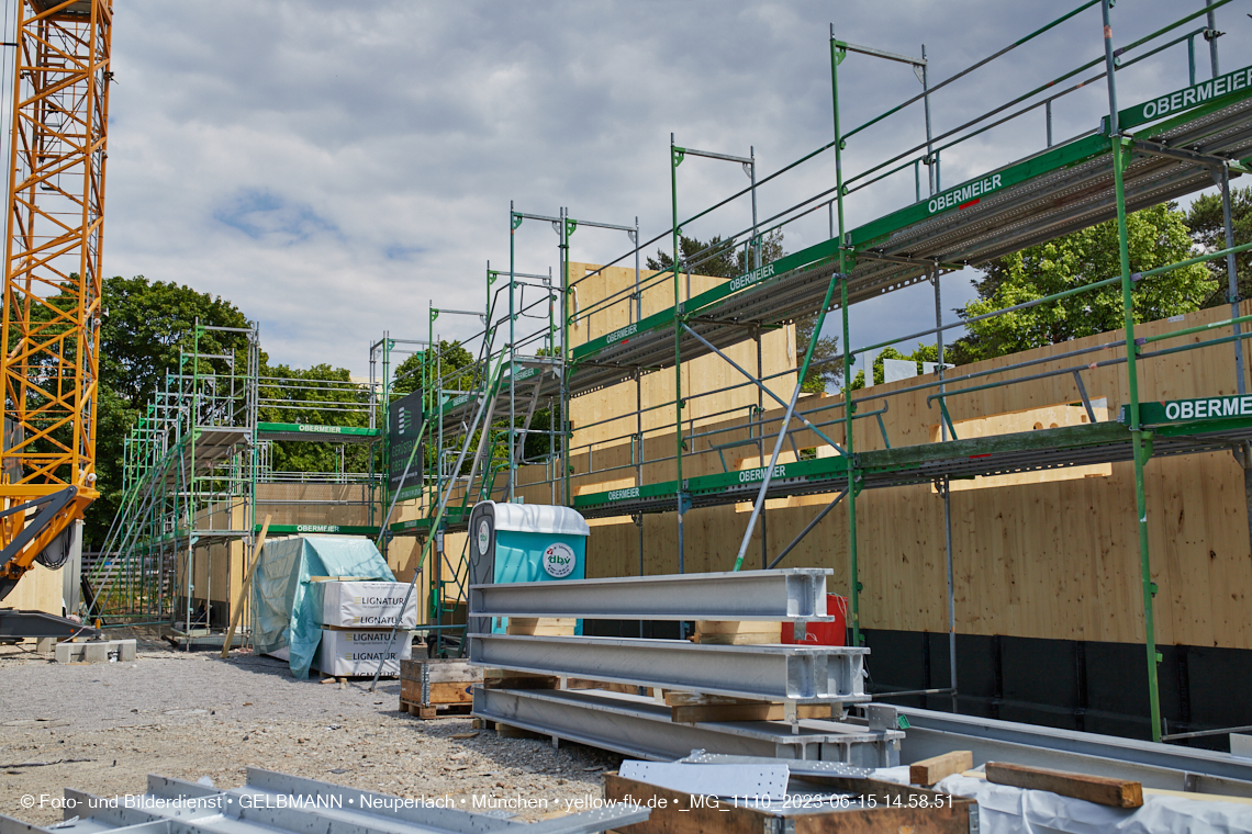 15.06.2023 - Neubau des Kindergartens und Hort für Kinder in der Quiddestraße in Neuperlach